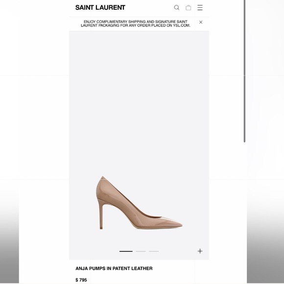 YSL ANJA PUMPS IN PATENT LEATHER - Picture 2 of 7